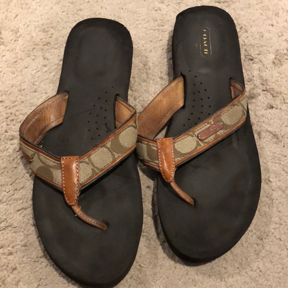 Coach size 10 flip flop